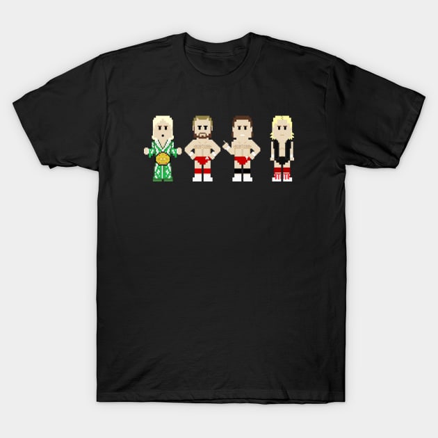 8-Bit Wrestlers: Of The Apocalypse T-Shirt by Alcreed